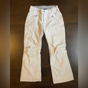 North Face Freedom ski pants White - Girls size Medium (10/12)
